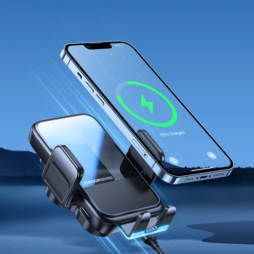 Kup Automatischer Auto-Halter mit kabellosem Ladegerät Joyroom 15W Qi für Lüftungsgitter schwarz (JR-ZS298 air vent) - JYR523 - {ean13} - Sklep Home Screen