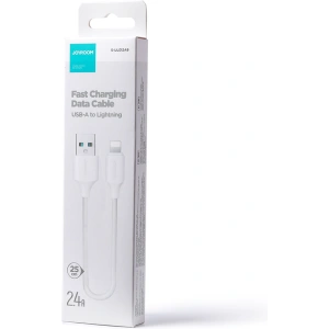 Kabel Joyroom USB/Lightning 2.4A 0,25m bílý (S-UL012A9)