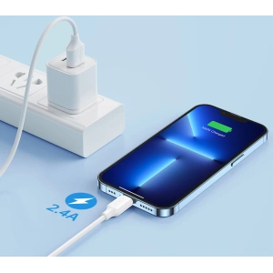 Joyroom USB/Lightning Cable 2.4A 2m white (S-UL012A9)