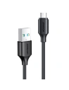 Cablu Joyroom USB/microUSB 480Mb/s 2.4A 0.25m negru (S-UM018A9)