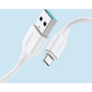 Joyroom USB/microUSB Cable 480Mb/s 2.4A 0.25m white (S-UM018A9)