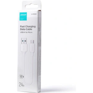 Kabel Joyroom USB/microUSB 480Mb/s 2.4A 0.25m bílý (S-UM018A9)