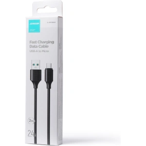 Joyroom USB/microUSB Cable 480Mb/s 2.4A 2m black (S-UM018A9)