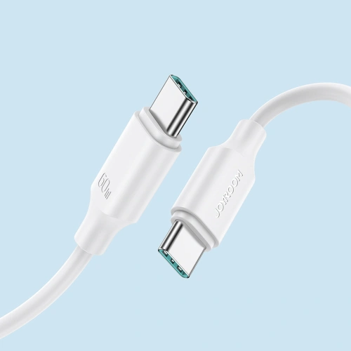 Kup Cablul Joyroom USB-C/USB-C 480Mb/s 60W 1m alb (S-CC060A9) - JYR545 - {ean13} - Sklep Home Screen