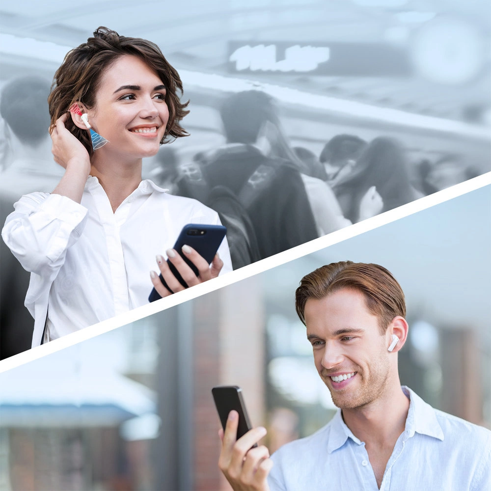 Słuchawki bezprzewodowe TWS Joyroom ENC IPX4 Bluetooth 5.3 biały (JR-TL11)