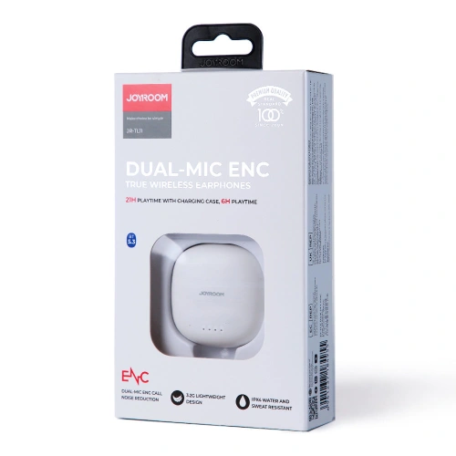 Kup Drahtlose TWS Joyroom ENC IPX4 Bluetooth 5.3 weiß (JR-TL11) - JYR552 - {ean13} - Sklep Home Screen