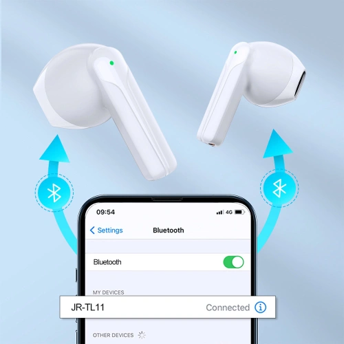 Kup Drahtlose TWS Joyroom ENC IPX4 Bluetooth 5.3 weiß (JR-TL11) - JYR552 - {ean13} - Sklep Home Screen