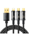 Cablul Joyroom 3w1 USB-USB-C/Lightning/microUSB 3,5A 1,2m negru (S-1T3015A5)