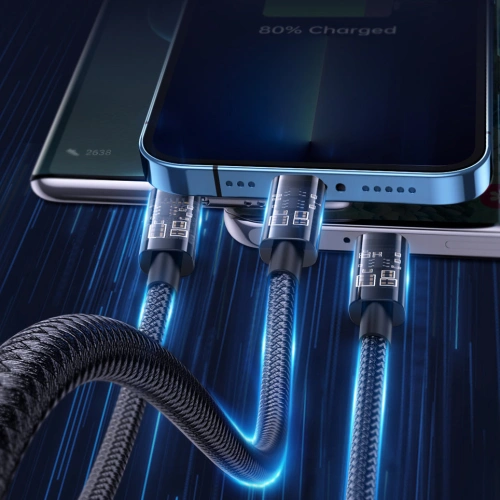 Kup Kabel Joyroom 3w1 USB-USB-C/Lightning/microUSB 3,5A 1,2m černý (S-1T3015A5) - JYR554 - {ean13} - Sklep Home Screen