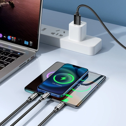 Kup Kabel Joyroom 3w1 USB-USB-C/Lightning/microUSB 3,5A 1,2m černý (S-1T3015A5) - JYR554 - {ean13} - Sklep Home Screen