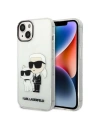 Etui Karl Lagerfeld KLHCP14SHNKCTGT Apple iPhone 14 transparent hardcase IML GLIT NFT Karl&Choupette