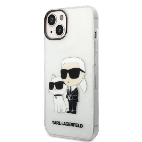 Kup Etui Karl Lagerfeld KLHCP14SHNKCTGT Apple iPhone 14 transparent hardcase IML GLIT NFT Karl&Choupette - KLD1242 - {ean13} - Sklep Home Screen