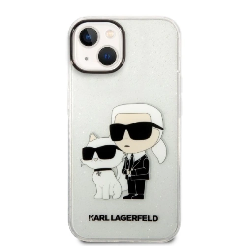 Kup Etui Karl Lagerfeld KLHCP14SHNKCTGT Apple iPhone 14 transparent hardcase IML GLIT NFT Karl&Choupette - KLD1242 - {ean13} - Sklep Home Screen