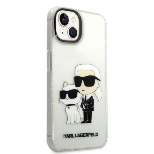 Kup Etui Karl Lagerfeld KLHCP14SHNKCTGT Apple iPhone 14 transparent hardcase IML GLIT NFT Karl&Choupette - KLD1242 - {ean13} - Sklep Home Screen
