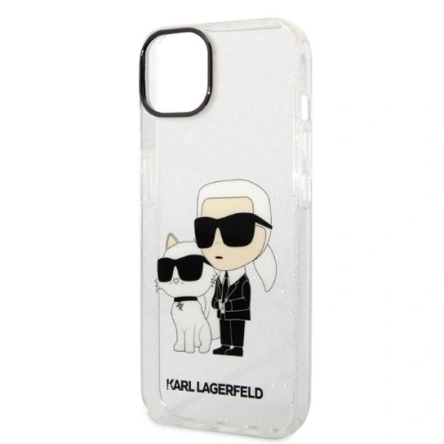 Kup Etui Karl Lagerfeld KLHCP14SHNKCTGT Apple iPhone 14 transparent hardcase IML GLIT NFT Karl&Choupette - KLD1242 - {ean13} - Sklep Home Screen