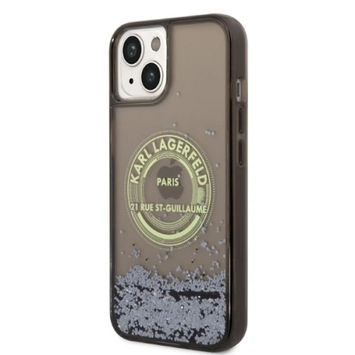 Kup Etui Karl Lagerfeld KLHCP14SLCRSGRK Apple iPhone 14 negru/black hardcase Liquid Glitter RSG - KLD1243 - {ean13} - Sklep Home Screen