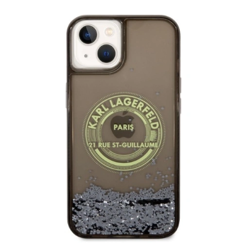 Kup Etui Karl Lagerfeld KLHCP14SLCRSGRK Apple iPhone 14 negru/black hardcase Liquid Glitter RSG - KLD1243 - {ean13} - Sklep Home Screen