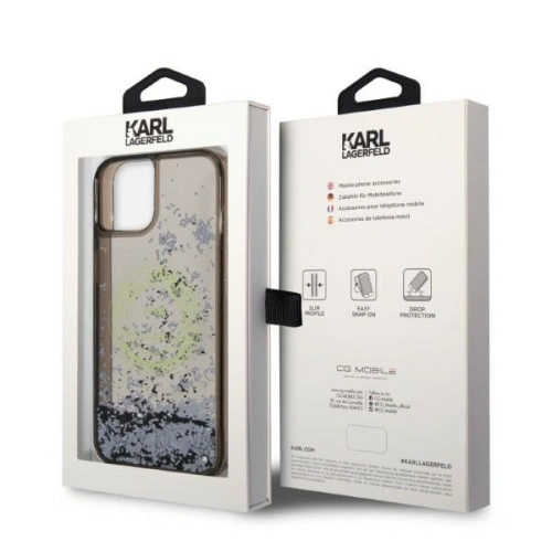 Kup Etui Karl Lagerfeld KLHCP14SLCRSGRK Apple iPhone 14 negru/black hardcase Liquid Glitter RSG - KLD1243 - {ean13} - Sklep Home Screen