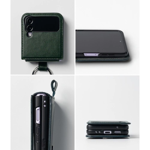 Kup Etui Ringke Signature Folio Samsung Galaxy Z Flip 4 Dark Green - RGK1717 - {ean13} - Sklep Home Screen