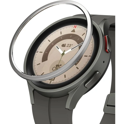 Kup Nakládka Ringke Bezel Styling Samsung Galaxy Watch 5 Pro 45mm nerezová stříbrná - RGK1718 - {ean13} - Sklep Home Screen