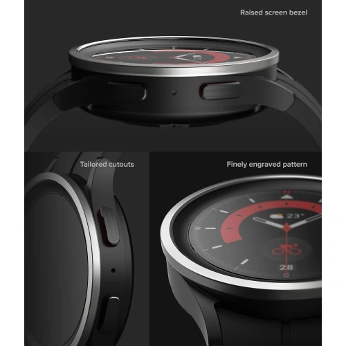 Buy Ringke Bezel Styling Samsung Galaxy Watch 5 Pro 45mm Stainless Silver - RGK1718 - {ean13} - Home Screen Store Europe