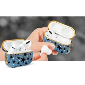 Etui Kingxbar Black Star Case Apple AirPods Pro czarny