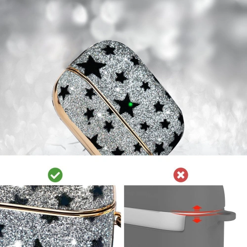 Kup Etui Kingxbar Black Star Case Apple AirPods Pro czarny - KGX478 - {ean13} - Sklep Home Screen