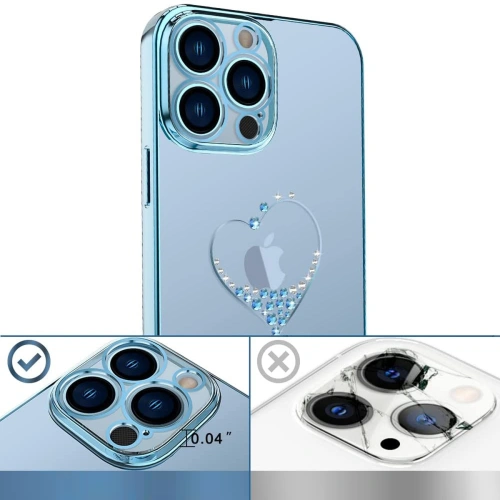 Kup Etui Kingxbar Wish Swarovski Apple iPhone 13 niebieski - KGX480 - {ean13} - Sklep Home Screen