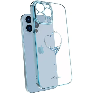 Etui Kingxbar Wish Swarovski Apple iPhone 13 Pro Max niebieski