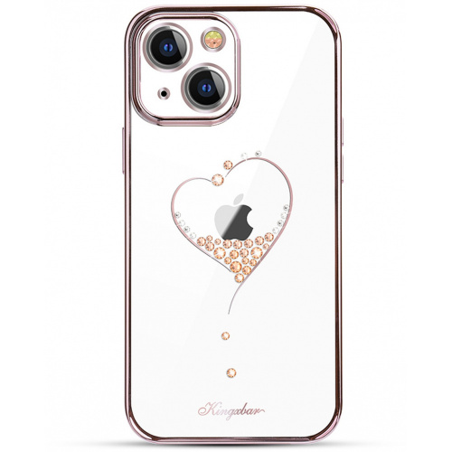 Kup Etui Kingxbar Wish Swarovski Apple iPhone 13 różowy - 6959003504173 - KGX483 - Homescreen.pl