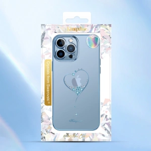 Etui Kingxbar Wish Swarovski Apple iPhone 13 różowy