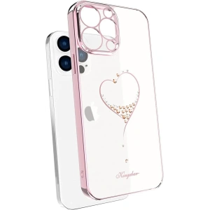 Etui Kingxbar Wish Swarovski Apple iPhone 13 różowy