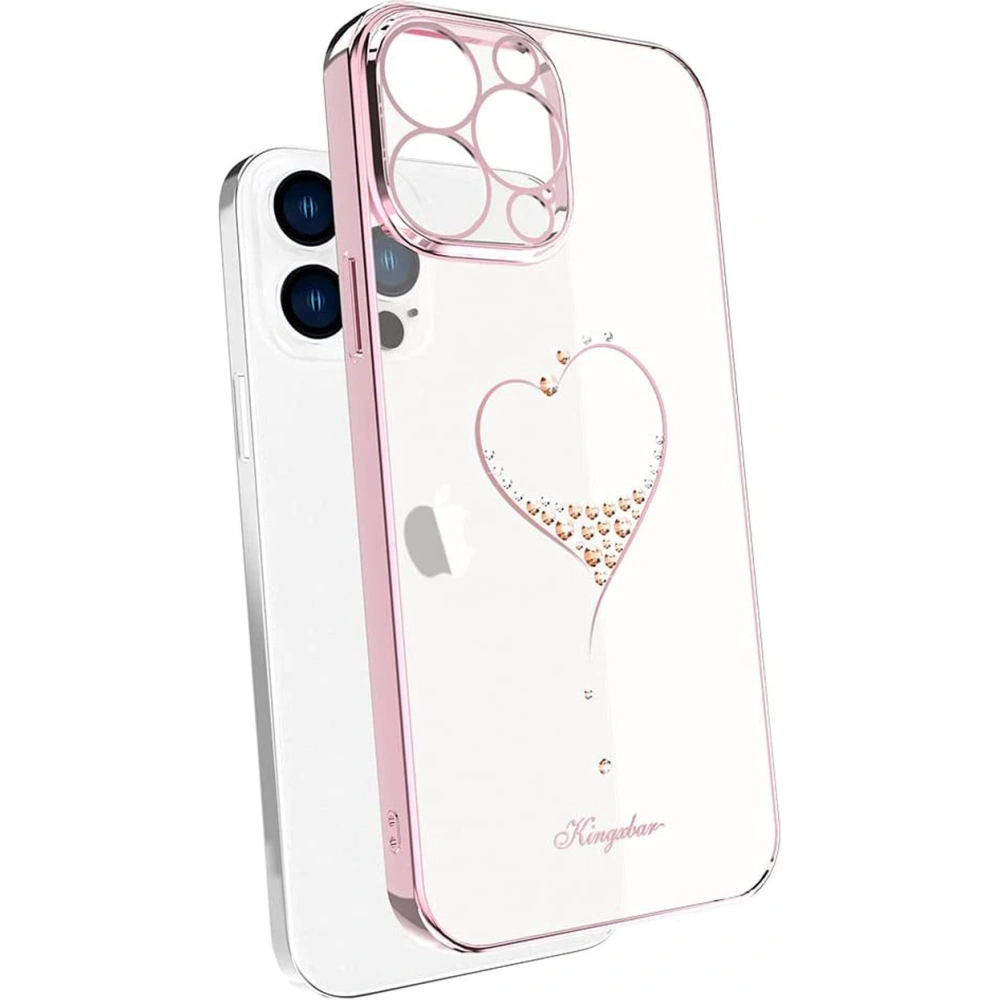 Etui Kingxbar Wish Swarovski Apple iPhone 13 różowy