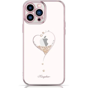 Etui Kingxbar Wish Swarovski Apple iPhone 13 Pro różowy