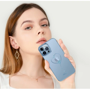 Etui Kingxbar Wish Swarovski Apple iPhone 13 Pro różowy