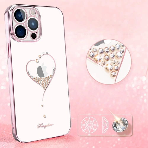 Kup Etui Kingxbar Wish Swarovski Apple iPhone 13 Pro Max rózsaszín - KGX485 - {ean13} - Sklep Home Screen