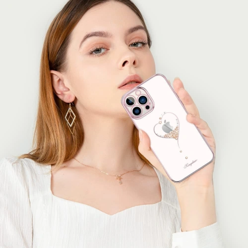 Kup Etui Kingxbar Wish Swarovski Apple iPhone 13 Pro Max roz pink - KGX485 - {ean13} - Sklep Home Screen
