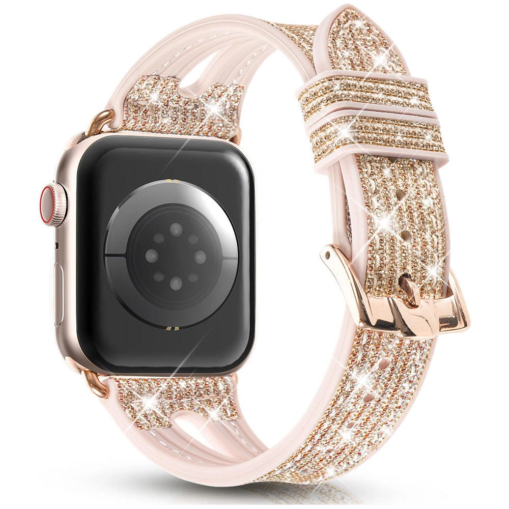 Pasek Kingxbar New Chameleon Band Apple Watch 4/5/6/7/SE/8/9/10 40/41/42mm złoty