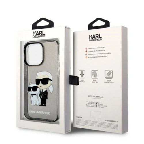 Kup Etui Karl Lagerfeld KLHCP14XHNKCTGK Apple iPhone 14 Pro Max czarny/black hardcase IML GLIT NFT Karl&Choupette - KLD1246 - {ean13} - Sklep Home Screen