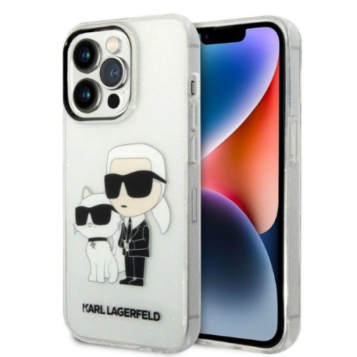 Kup Etui Karl Lagerfeld KLHCP14XHNKCTGT Apple iPhone 14 Pro Max transparent hardcase IML GLIT NFT Karl&Choupette - KLD1247 - {ean13} - Sklep Home Screen