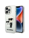 Karl Lagerfeld KLHCP14XHNKCTGT Apple iPhone 14 Pro Max transparent hardcase IML GLIT NFT Karl&Choupette