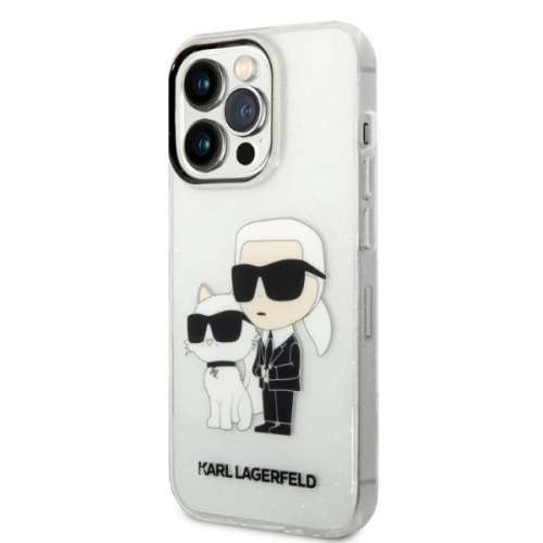 Kup Etui Karl Lagerfeld KLHCP14XHNKCTGT Apple iPhone 14 Pro Max transparent hardcase IML GLIT NFT Karl&Choupette - KLD1247 - {ean13} - Sklep Home Screen