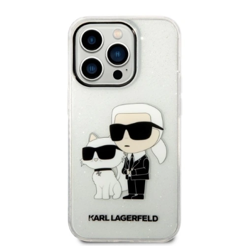 Kup Etui Karl Lagerfeld KLHCP14XHNKCTGT Apple iPhone 14 Pro Max transparent hardcase IML GLIT NFT Karl&Choupette - KLD1247 - {ean13} - Sklep Home Screen