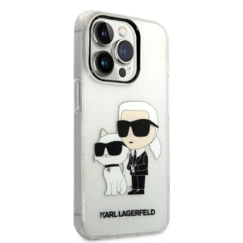 Kup Etui Karl Lagerfeld KLHCP14XHNKCTGT Apple iPhone 14 Pro Max transparent hardcase IML GLIT NFT Karl&Choupette - KLD1247 - {ean13} - Sklep Home Screen