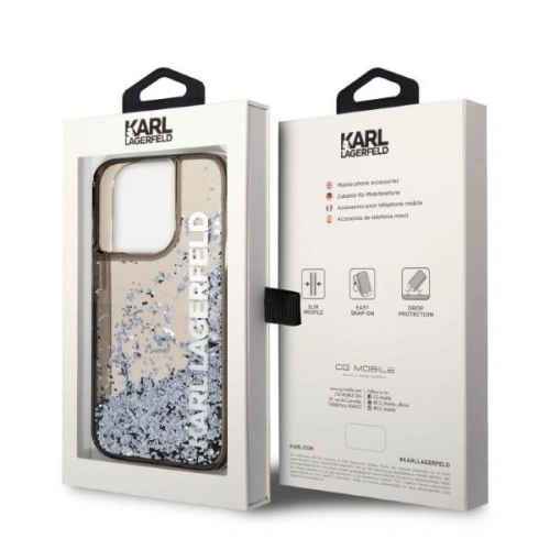 Kup Etui Karl Lagerfeld KLHCP14XLCKVK Apple iPhone 14 Pro Max černý/black hardcase Liquid Glitter Elong - KLD1248 - {ean13} - Sklep Home Screen