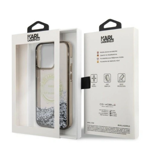 Kup Etui Karl Lagerfeld KLHCP14XLCRSGRK Apple iPhone 14 Pro Max černý/black hardcase Liquid Glitter RSG - KLD1249 - {ean13} - Sklep Home Screen