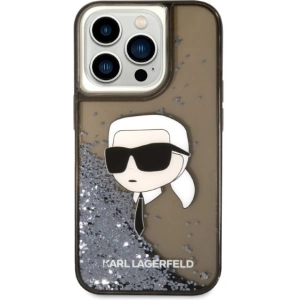 Case Karl Lagerfeld KLHCP14XLNKHCK Apple iPhone 14 Pro Max schwarz/black hardcase Glitter NFT Karl Head