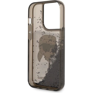 Case Karl Lagerfeld KLHCP14XLNKHCK Apple iPhone 14 Pro Max schwarz/black hardcase Glitter NFT Karl Head