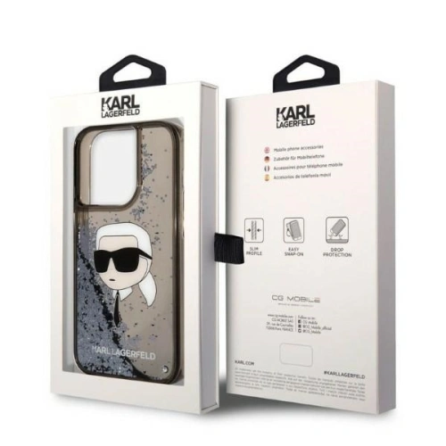 Kup Etui Karl Lagerfeld KLHCP14XLNKHCK Apple iPhone 14 Pro Max fekete/black hardcase Glitter NFT Karl Head - KLD1250 - {ean13} - Sklep Home Screen