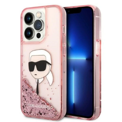 Kup Etui Karl Lagerfeld KLHCP14XLNKHCP Apple iPhone 14 Pro Max różowy/pink hardcase Glitter NFT Karl Head - KLD1251 - {ean13} - Sklep Home Screen